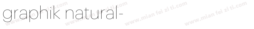 graphik natural字体转换